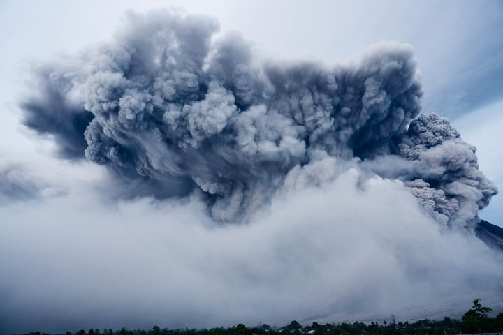 Volcanic Ash in the sky